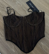 White Fox Boutique Take A Chance Bustier Black Photo 0