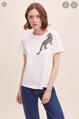 Anthropologie leopard graphic tee Photo 0