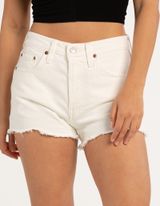 Levi’s White 501 High-Rise Shorts  Photo 0