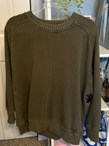 Aerie Green Oversized Crewneck Size Medium Photo 0