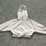 Zara Cropped Cream Hoodie Photo 0