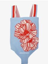 Farm Rio New  baby blue knitted body suit size S Photo 0