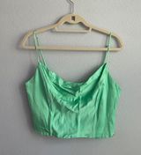 ZARA Green Corset Top Photo 0
