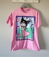Sanrio Kuromi Strawberry 100% Natural Pink Cotton Tee Shirt Photo 0