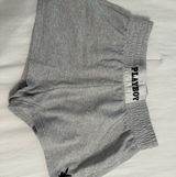 PLAYBOY Gray Athletic Shorts with Elastic Waistband Photo 0