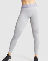 Gymshark Flex Legging - Light Gray/Indigo Photo 0