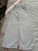 H & M White Wide Leg Jeans Photo 0