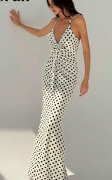Shein Polka Dot Dress Black White Photo 0