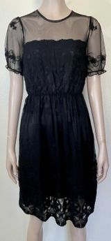Pinkyotto Black Lace Overlay Dress Photo 0