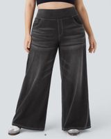 Flex Denim Wide Leg Pants Photo 0