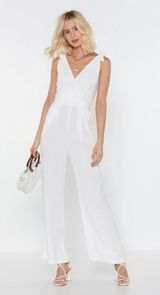 Nasty Gal Cut To The Lace Wide Leg Jumpsuit Photo 0