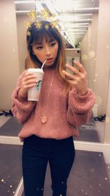 Chenille Sweater Pink Size M Photo 0