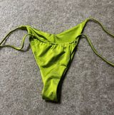 Shiny Green Bikini Bottom Size XS Photo 0