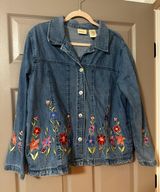 Vintage Denim Embroidered Shirt Size L Photo 0