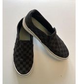 Vans Classic Slip On Women’s Shoes Checkerboard  Black Gray Size 6.5 EU 36.5 Photo 0