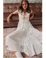 Urban Outfitters Brandy Lace Midi Dress White Medium Ethereal Dainty Western Photo 0