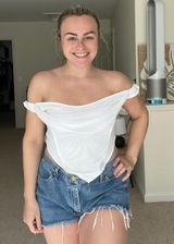 Princess Polly White Crop Top Photo 0