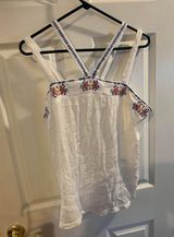 Xhilaration White Pattern Top Photo 0