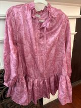 Laura Ashley & Urban Outfitters Pink Anna Tie Neck Dress Photo 0