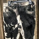 Aeropostale Black Size 2 Short High Rise Jeggings Bleached, Ripped &Distressed Photo 0
