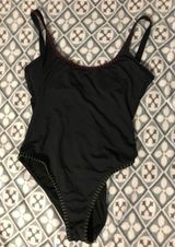 Black One Piece Swim Suit Size M Photo 0