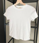 Madewell Cotton Ribbed Crewneck Tee Photo 0