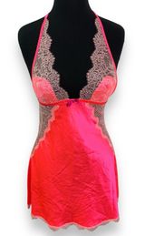 Hot Pink and Lace Victoria's Secret Babydoll Top Photo 0