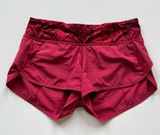 lululemon athletica Speed Up Shorts -Cranberry/ Mini Ziggy Snake Red Tide -4 Photo 0