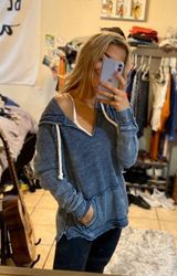 Thread and Supply Blue Hoodie Photo 0