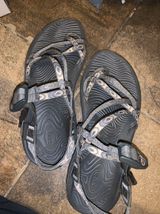 Gray & Purple Chaco Sandals Size 9 Photo 0