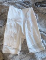 American Eagle Outfitters White Biker Shorts  Photo 0