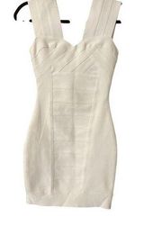 NWOT sparkle and fade white bandage mini dress Photo 0