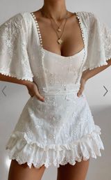 Showpo White Lace Dress Photo 0