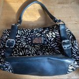 Relic satchel purse back tan velvet floral print convertible straps bag Photo 0