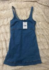 denim mini dress Photo 0