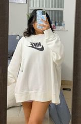 Nike White Crew Neck Sweatshirt Photo 0