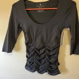 Spiritual Gangster Gray Top with Ruching Size XS NWT Photo 0