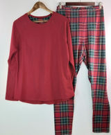 Climate Rite Cuddl Duds XL Red Stewart Plaid Pajamas Set Photo 0