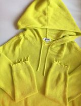 525 America knit Hoodie raw hem yellow  Photo 0