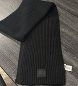 UGG Women's Black Ribbed Scarf Photo 0