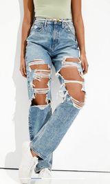 American Eagle Ripped Mom Jean Photo 0