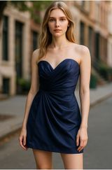 David's Bridal Dress Womens 2 Wedding Guest Party Cocktail Formal Evening Event Photo 0