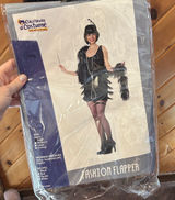 California costumes 1920s flapper Halloween costume size small Black Photo 0