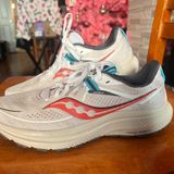 Saucony Women's White and Red Running Shoes Photo 0