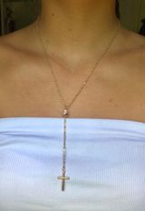 cross gold necklace Photo 0