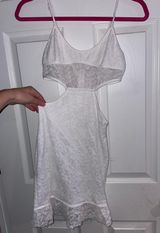 Missguided white Lace Cut Out Dress Photo 0