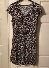 MUDD leopard print ruche tie front swing dress Photo 0