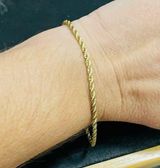 Trifari 7”  Gold-Tone Rope Chain Bracelet Photo 0