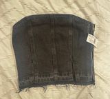 black denim tube top Photo 0