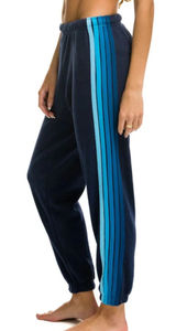 Aviator Nation 5 Stripe Sweatpants Blue Photo 0